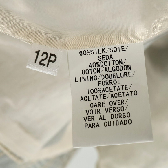 Due Per Due Skirt Suit Petites 12P Green Beige Plaid Silk Blend Lined Vintage - Picture 8 of 16